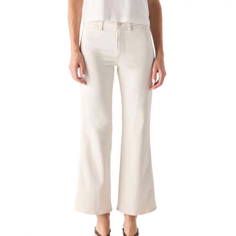 NEW AMO robbie cropped flare trousers in bone